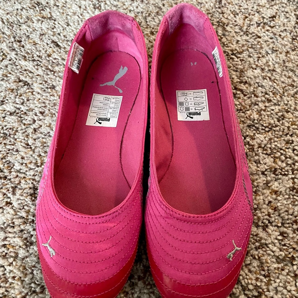 Pink Puma Flats-